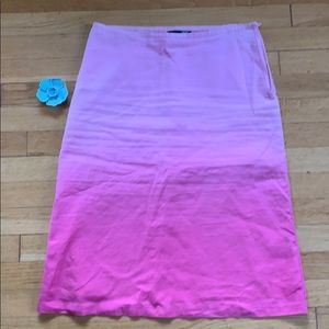 H&M Pink Ombre Lined Skirt- Size 8